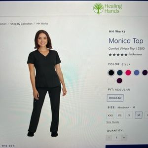 Healing hands scrubs- black